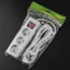 EU Standard German Type Power Strip 3/4/5 Sockets in a Row Flat Adapter Switches