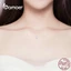 Vòng cổ Bamoer SCN332 đính đá lấp lánh đơn giản thời trang sang trọng