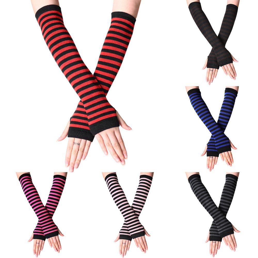 Găng tay khuỷu tay cotton cho nữ và bé gái, thiết kế dài và ấm áp