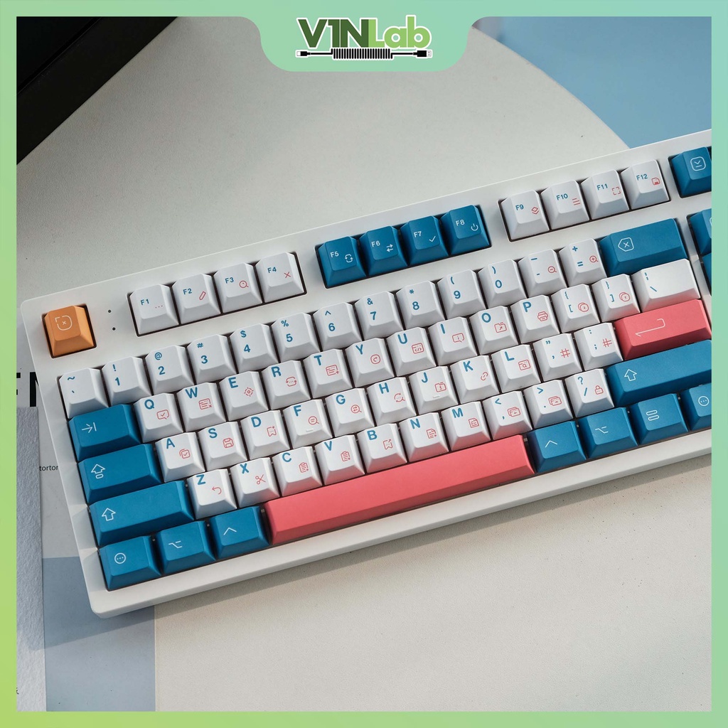 Set Keycap GMK Ping Clone PBT Dye-Sub | Cherry Profile | Phụ kiện trang ...