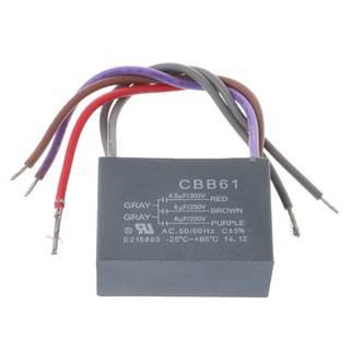 Tụ điện gắn quạt trần cbb61 4.5uf + 6uf + 6uf 5 dây 250v