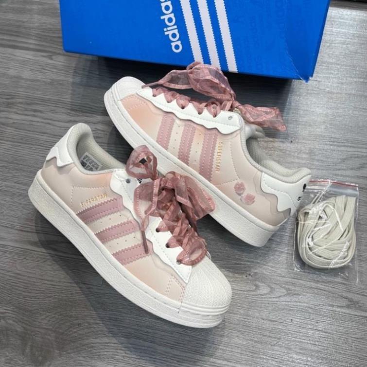 FULLBOXBILL Gi y th thao adidas superstar s h ng kem b n p 2022 d y h ng
