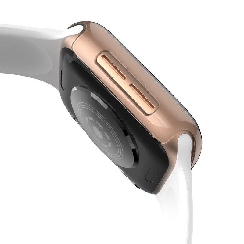 360 Slim Watch Cover cho Apple Watch 46MM Case 11 10 9 8 ultra 6 SE 5 4 3 2 1 Ultra 3 2 1 49mm 42MM 38MM Mềm Trong Suốt TPU Bảo Vệ Màn Hình i-Watch 4 3 44MM 40MM