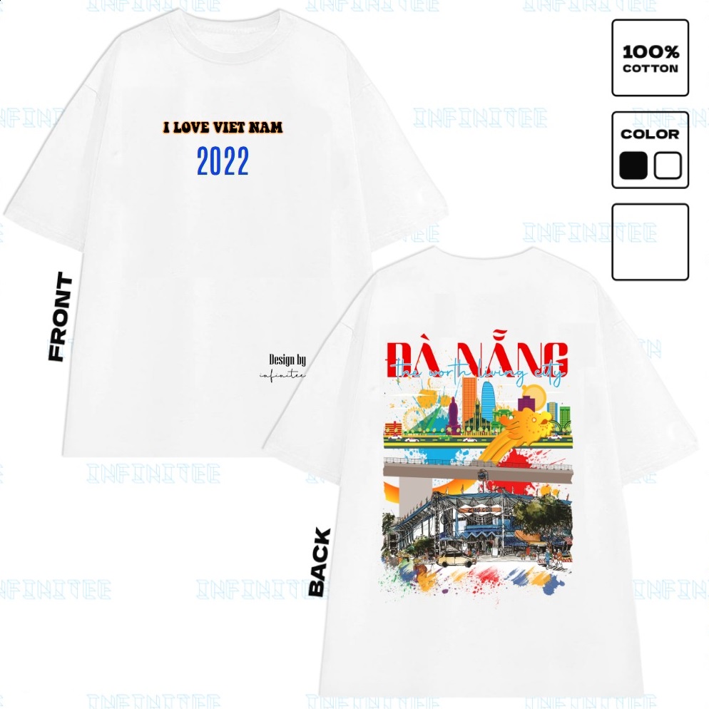 Áo thun INFINITEE  63 Tỉnh thành VN - Fni63VN - Premium Gildan, 100% US Cotton, form rộng Unisex