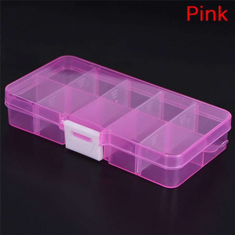 Hộp Nhựa Đựng Trang Sức 10 Ngăn Điều Chỉnh Được
