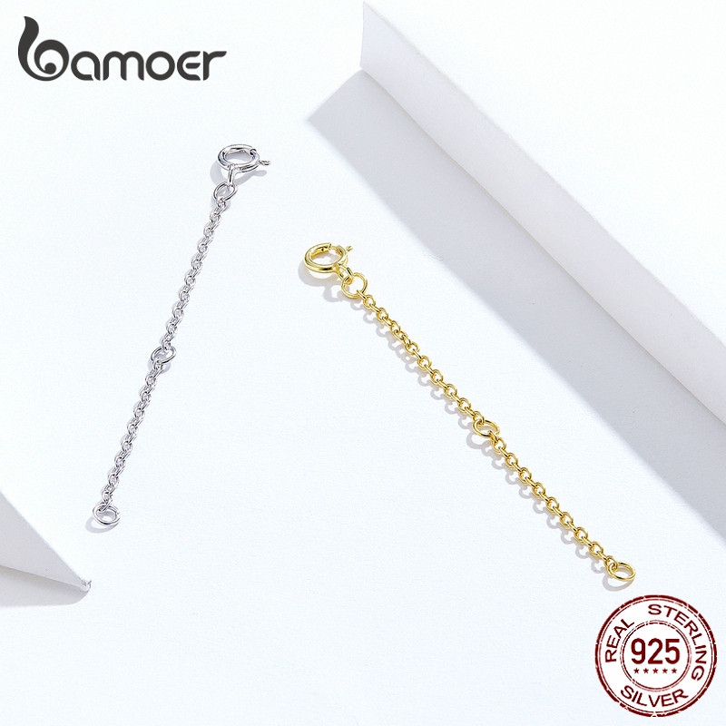 Ảnh BAMOER Đầu Nối Mở Rộng Vòng cổ Bằng Bạc 925 Cao Cấp 1