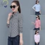 Áo sơ mi nữ tay dài họa tiết sọc thời trang