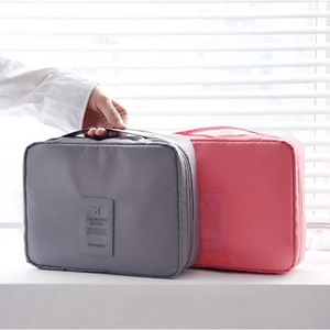 Túi du lịch trơn travel pouch đựng đồ đa năng chống thấm