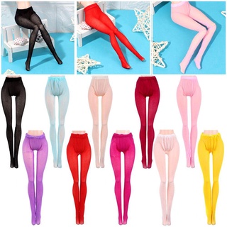 Risedot Búp Bê Lụa Vớ Phù Hợp Với 1 / 6 Nhiều Màu Sắc Quần Tất Quần Legging Mini Co Giãn
