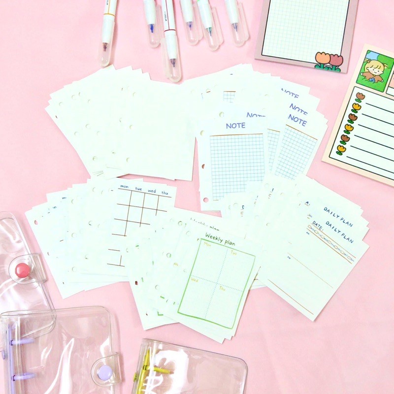 Lõi PVC mini binder size 5x7cm - (Giao ngẫu nhiên size ngang hoặc dọc)