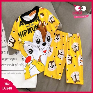 Set đồ bộ lửng bé gái thun lạnh 3D chất đẹp cho bé từ 1 đến 5 tuổi cực xinh xăn