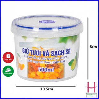 Hộp nhựa tròn Song Long Plastic 500ml lưu trữ thực phẩm trữ đông { H }