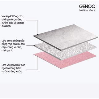 Túi Chống Sốc Macbook Laptop Cao Cấp Có Lớp Nhung Mềm Chống Sóc Cực Tốt GN020 - GENOO OFFICIAL
