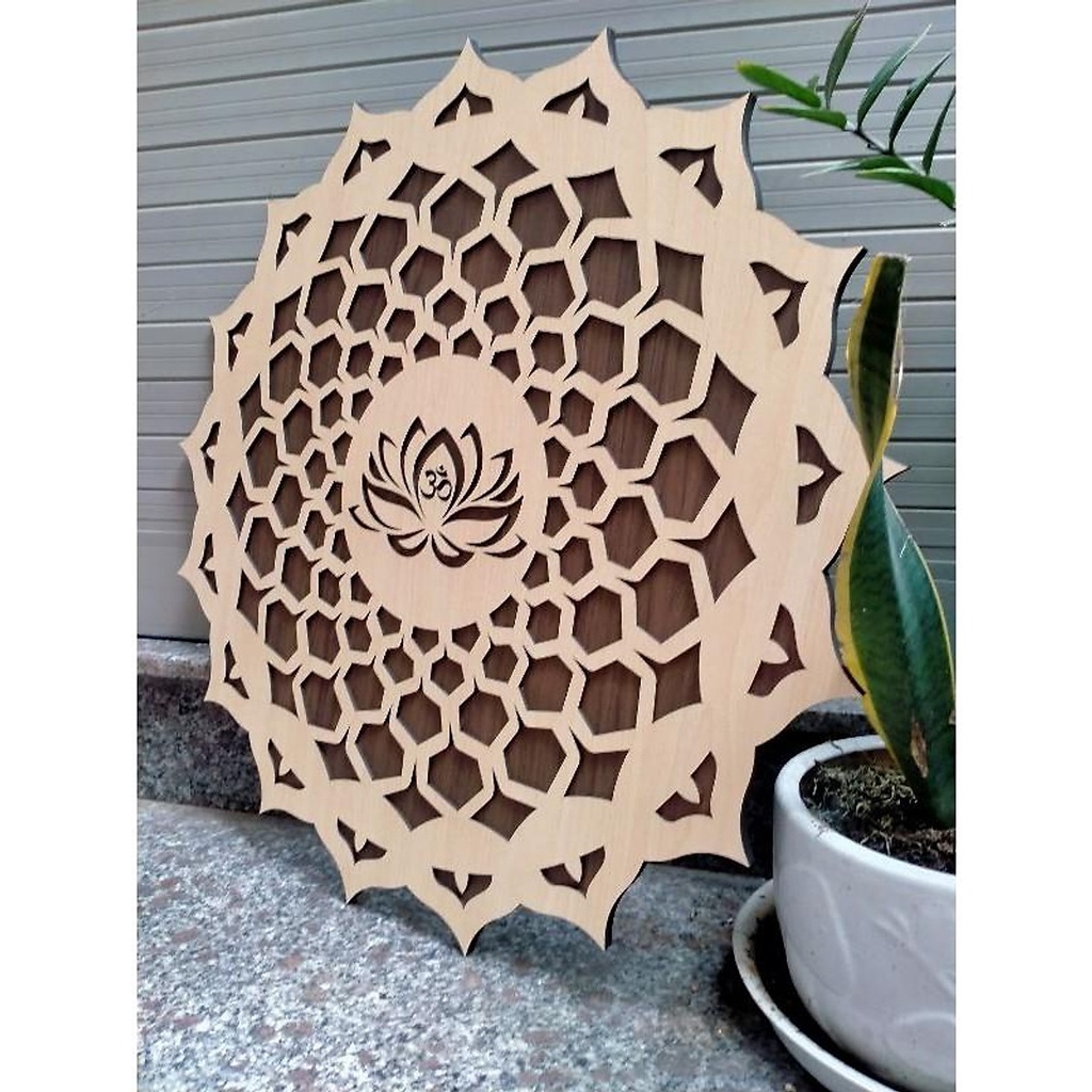 Decor Hoa Mandala Treo Tường Trang Trí Phòng Thiền , Yoga …