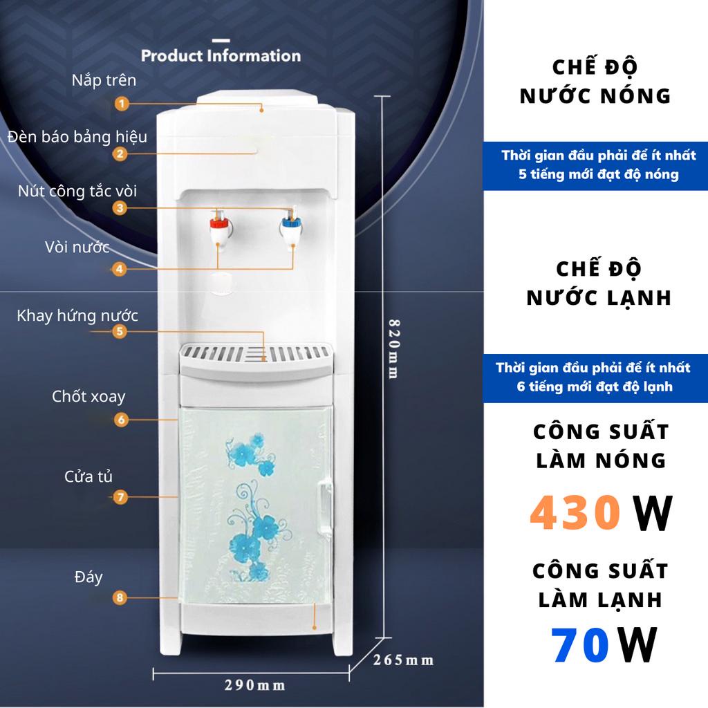 Ảnh Cây Nước Nóng Lạnh Nanomax KF800, Công Nghệ Nhiệt Độ Kép 2 Vòi Nóng Lạnh, Tủ Đựng Đồ, Tự Động Ngắt Điện An Toàn Sử Dụng 2