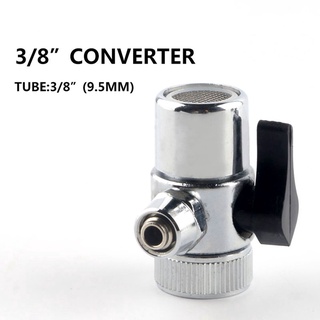 GUADALUPE1 Máy Lọc Nước Van Đơn Cắt 9,5 Mm Đầu Nối Ống Diverter Phụ Kiện Lọc Nước 3 / 8 “Ống Hợp Kim Chuyển Đổi Vòi Phụ Kiện Adapter