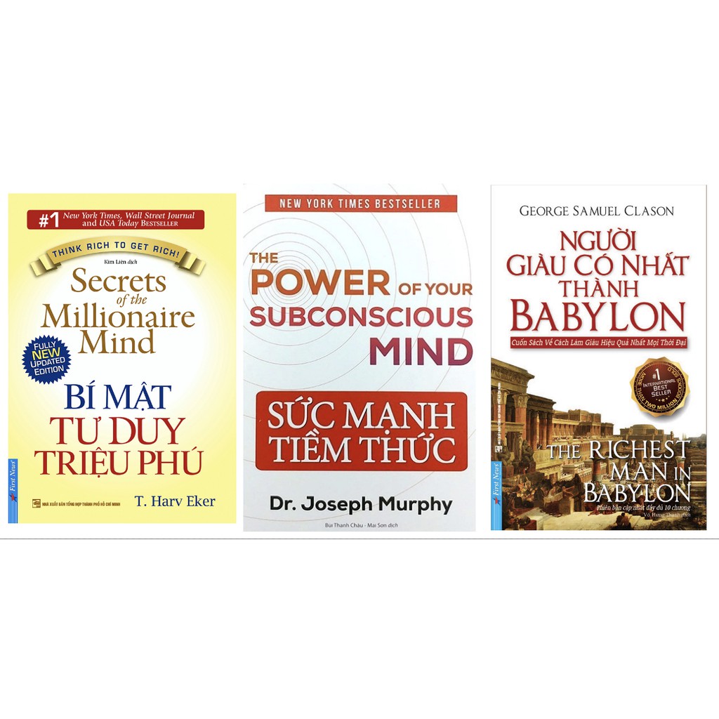 Ảnh Sách - combo sức mạnh tiềm thức, bí mật tư duy triệu phú và người giàu có nhất thành babylon(lẻ, trọn bộ) 1