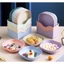 Set 10 đĩa chất liệu rơm lúa mạch nhiều kiểu dáng