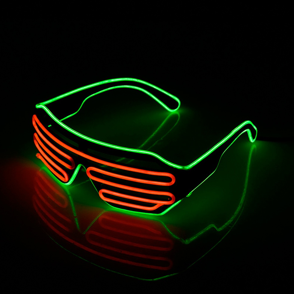 Kính Dạ Quang LED Phát Sáng Neon Nhấp Nháy Đồ Dùng Lễ Hội Trang Phục Giáng Sinh