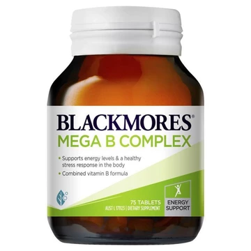 [Hàng chuẩn Úc] Viên uống bổ sung vitamin nhóm b Blackmores mega B complex 31 viên và 75 viên của Úc