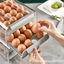 Khay nhựa bảo quản trứng 2 tầng để tủ lạnh thiết kế 32 ô chắc chắn màu ngẫu nhiên