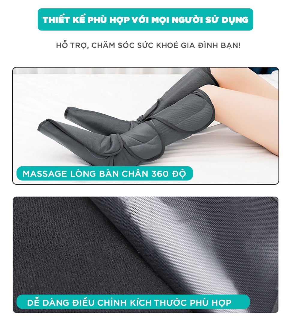 Mô tả Máy Massage Chân Chuyên Sâu KINGTECH ST-502B - Hàng Chính Hãng, Xoa Bóp Bàn, Bắp Chân - Bảo Hành 12 Tháng - 5