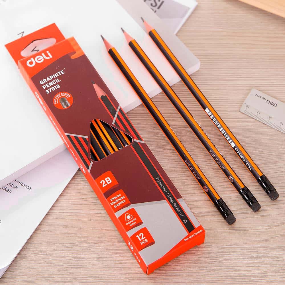 Ảnh Bút chì 2B Deli 37013 - (Combo 5 cây) 2