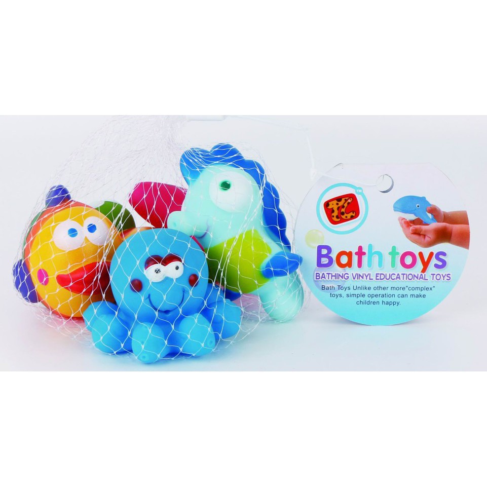 Ảnh Set đồ chơi tắm cho bé 6 món sinh vật biển ngộ nghĩnh Toys House TL8112 3