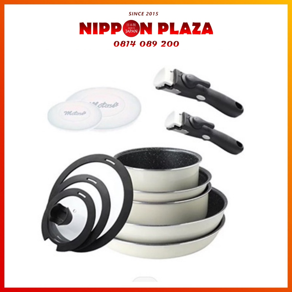 (HÀNG CHÍNH HÃNG) BỘ NỒI MOTASE 12 MÓN NỘI ĐỊA NHẬT | Shopee Việt Nam