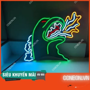 Đèn Trí Led Neon Hình Quái Vật Godzilla