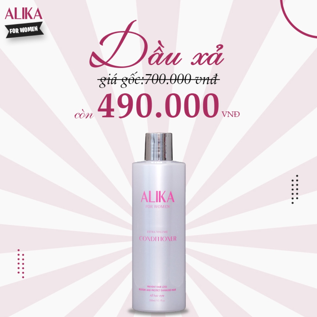 Alika for men bộ sản phẩm hỗ trợ điều trị rụng tóc