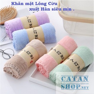 Khăn mặt lông cừu hàn quốc 30x50cm loại xịn siêu mềm mịn , siêu thấm nước loại 1 GD389-KhanHQ-KMat
