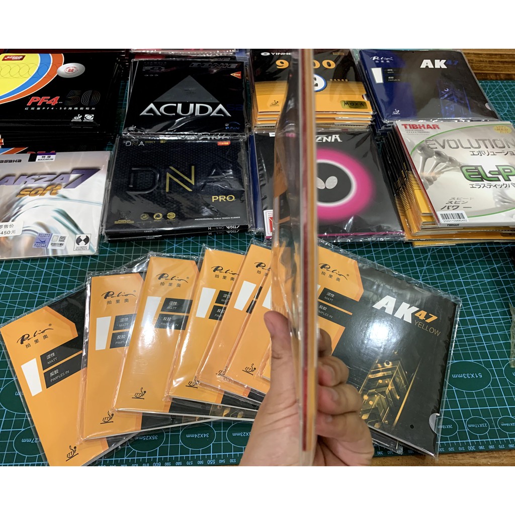 [Xỉ, lẻ, CTV] MẶT VỢT BÓNG BÀN PALIO AK47 yellow