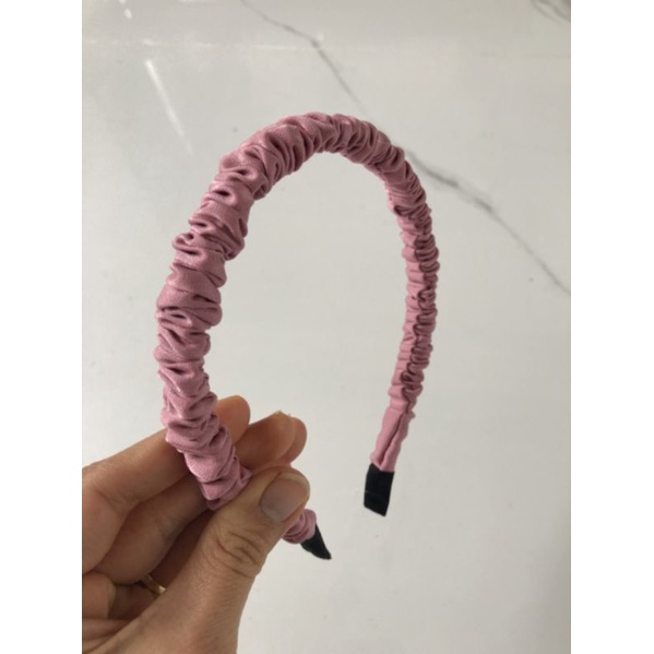 Băng đô tóc sợi 1,5cm vải lụa ngọctrai, băng đô tóc thời trang, phụ kiện thời trang, sỉ phụ kiện Khánh Huyền