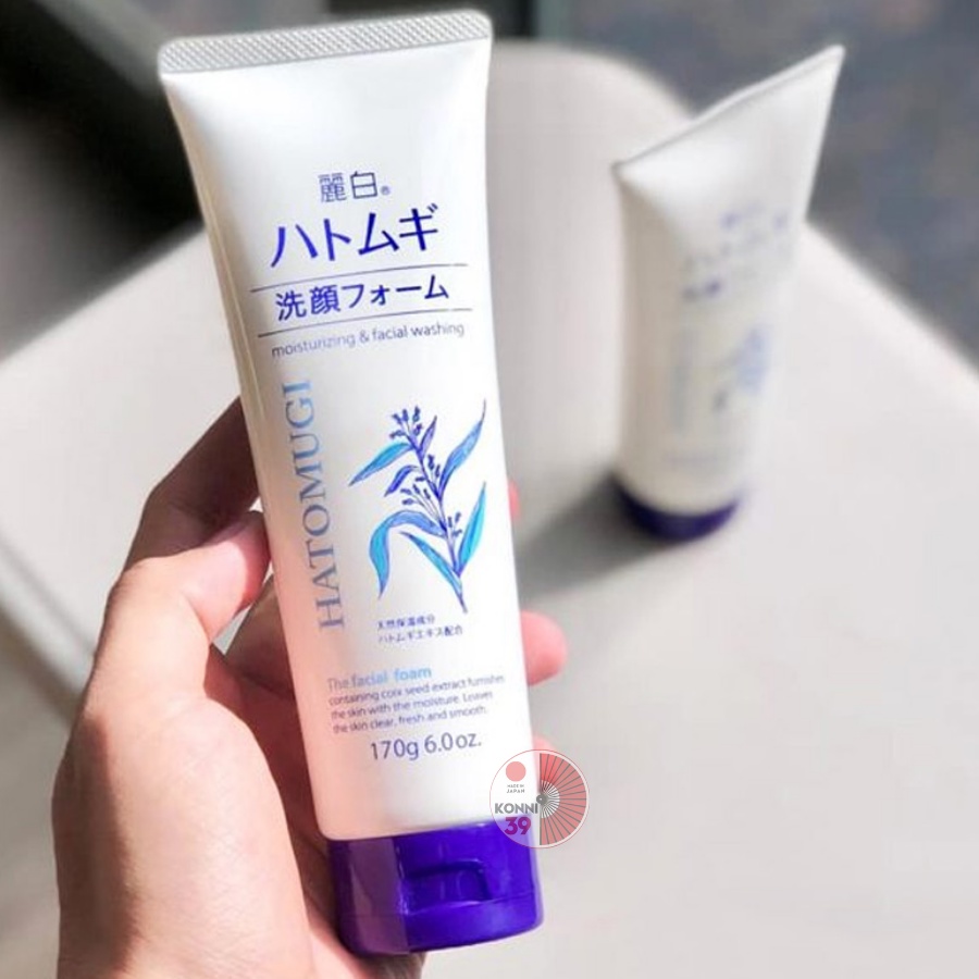 Ảnh Sữa rửa mặt Reihaku Hatomugi 170g dưỡng ẩm trắng da chiết xuất hạt ý dĩ Nhật - Bahachiha 3