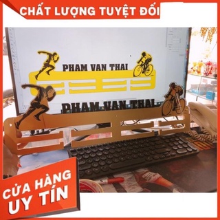[FreeShip] (New2022) Giá treo huy chương Chạy bộ kết hợp xe đạp, running and biker, giá treo cao cấp