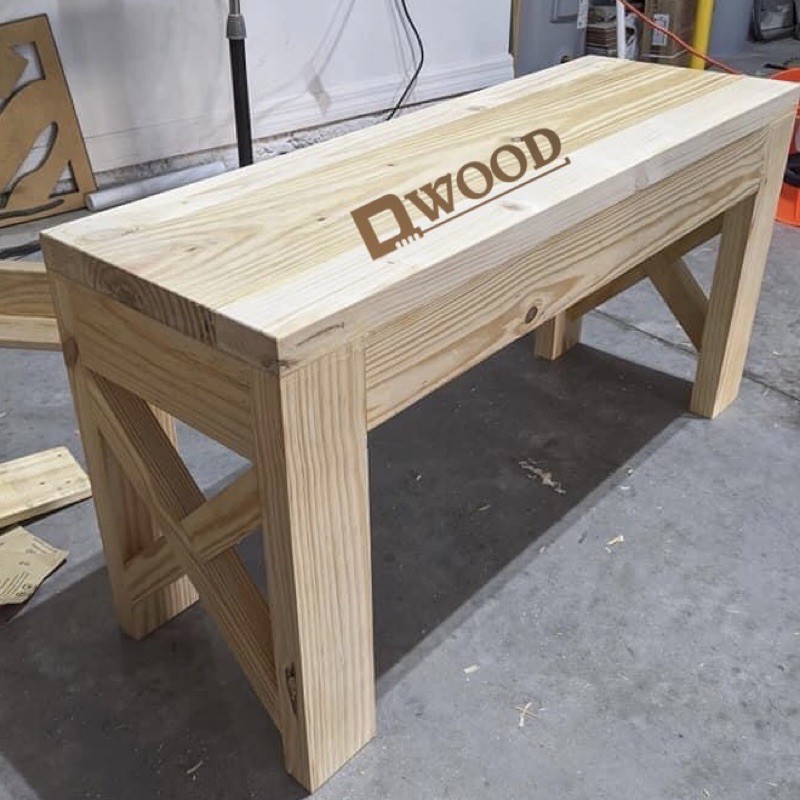 Ảnh Mặt gỗ thông Dwood dày 30 rộng 200 bào láng 4 mặt làm mặt bàn, kệ cực cứng cáp 3