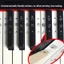Sticker nhựa PVC trong suốt dán phím đàn piano 54 / 61 / 88 chất lượng