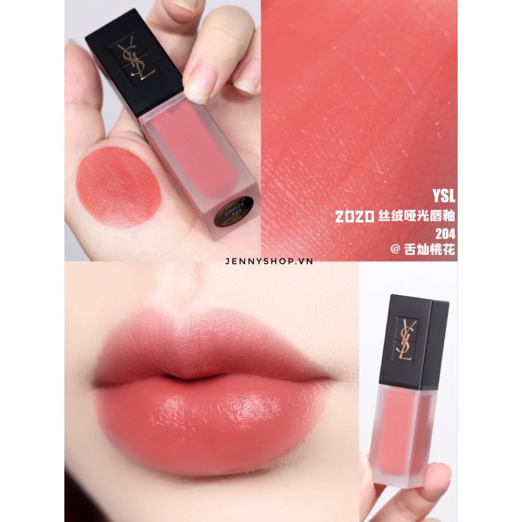 Son Ysl Màu Ysl Chilli Tunique Son YSL Shine Rouge Voulupte Shine