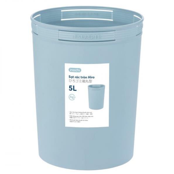Thùng Rác Nhựa Tròn Inochi 5 Lít Màu Rất Đẹp, Sọt Rác Văn Phòng, Khách Sạn, Đựng Rác Gia Đình, Để Bàn Trong Nhà,