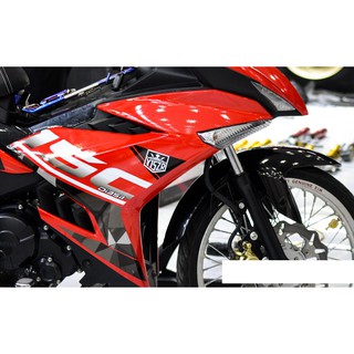 Tem trùm exciter 150 đỏ đen mẫu mới, độ team trùm decal xe máy ex dán đời 2015-2020