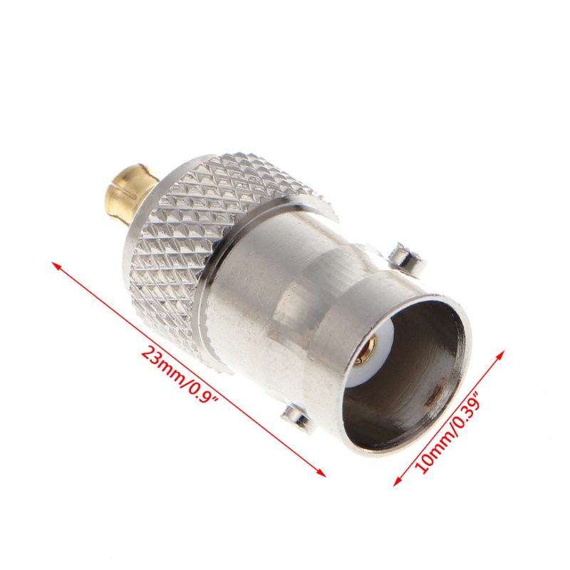 BNC Female Jack to MCX Male Plug Straight RF Coax Coaxial Connector Adapter