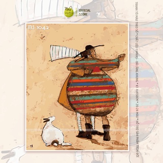 Tranh tô màu số hóa Madoca có khung 40x50cm Bên nhau trọn đời khiêu vũ T1042