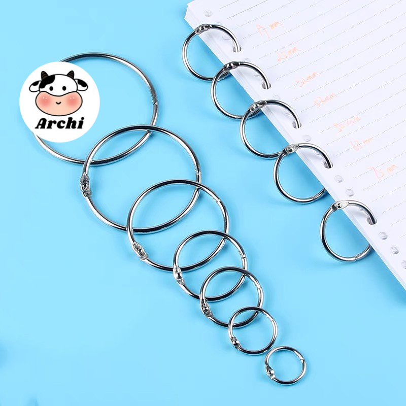 Khoen, khuyên Tròn Inox Flashcard Đóng Gáy Sách, Album, Nhật Kí ...