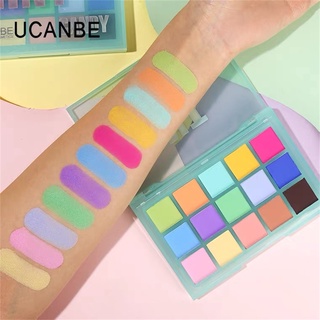 Bảng phấn mắt UCANBE Mint Candy Bright Shimmer Matte Pressed Pigment - 15 sắc thái