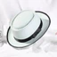 GAVESTO Fedora Mũ Vintage Thu Đông Len Rộng Vành Đầm Khiêu Vũ Tiệc Sân Khấu Hiệu Suất Mũ Cao Bồi