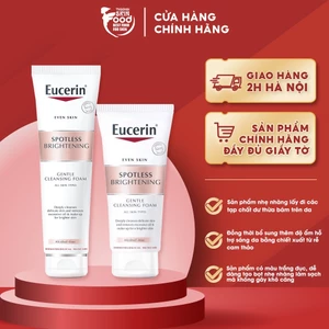 Sữa Rửa Mặt Dịu Nhẹ, Làm Sáng Da, Giảm Đốm Nâu Eucerin Whitening Ultrawhite+ Spotless Gentle Cleansing Foam 150g