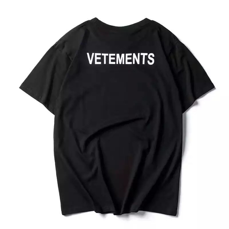 Áo thun Stee Cổ tròn chữ phản quang VETEMENTS STAFF Localbrand ICVCVNI Unisex