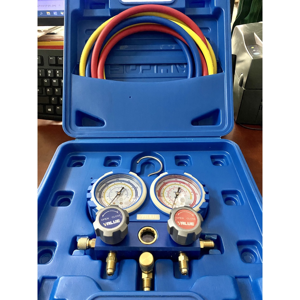Đồng Hồ Gas Đôi VALUE Model  R410 R22 (Có Dây)