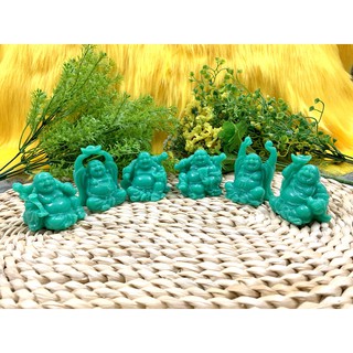 Bộ 6 tượng Phật Di Lặc Hoan Hỉ Tài Lộc Kim Tiền ( Size Lớn - Phật Ngồi )
